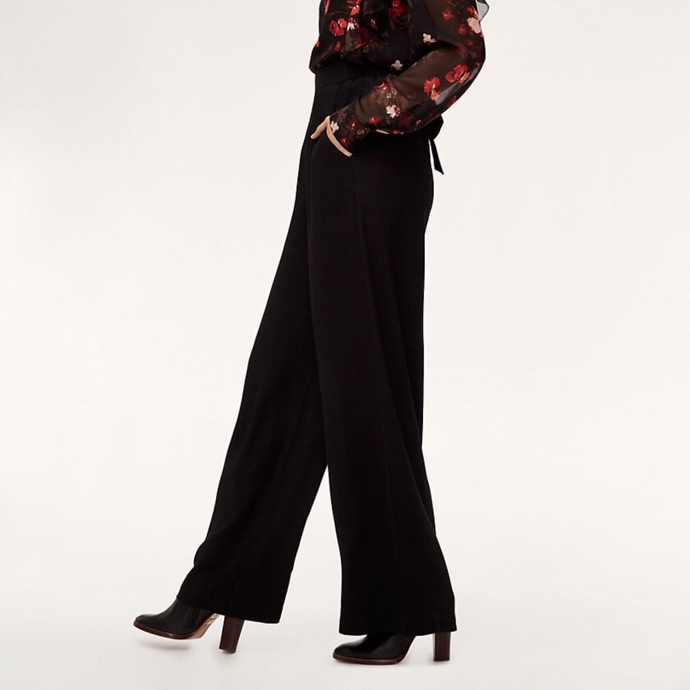 Wilfred wide leg pants with bow. NEVER WORN.